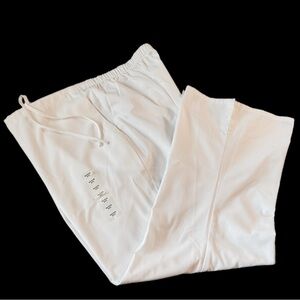 Scrubs Bottoms Cherokee NWT Workwear 2XL White Natural Rise Flare Drawstring
